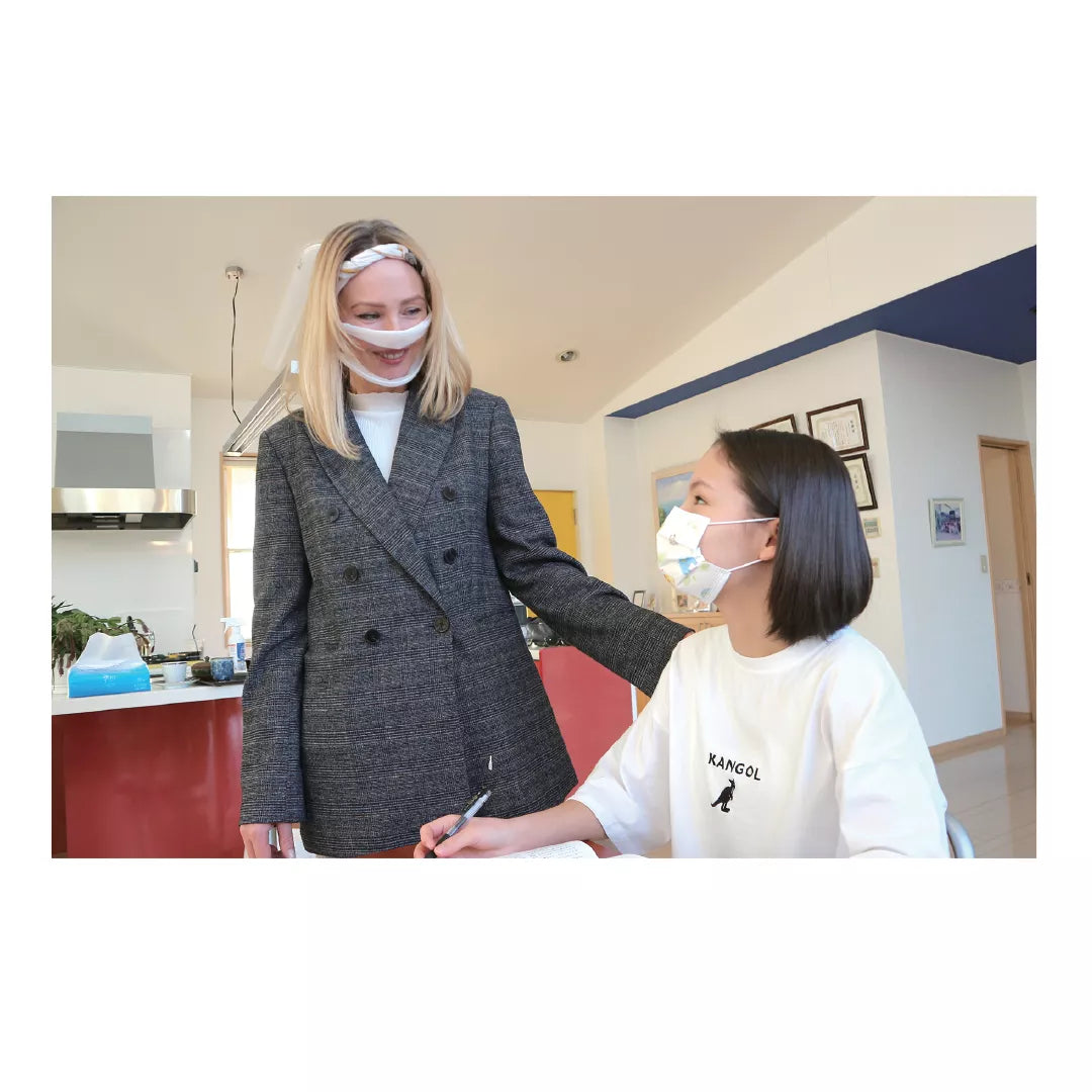 Mască de protectie transparentă, cu gura vizibilă, 1 buc, FM-111