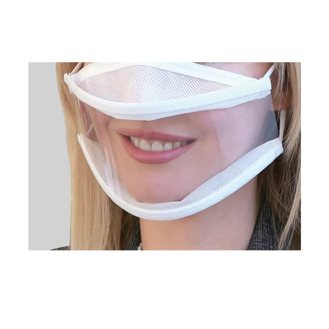 Mască de protectie transparentă, cu gura vizibilă, 1 buc, FM-111 - Default Title