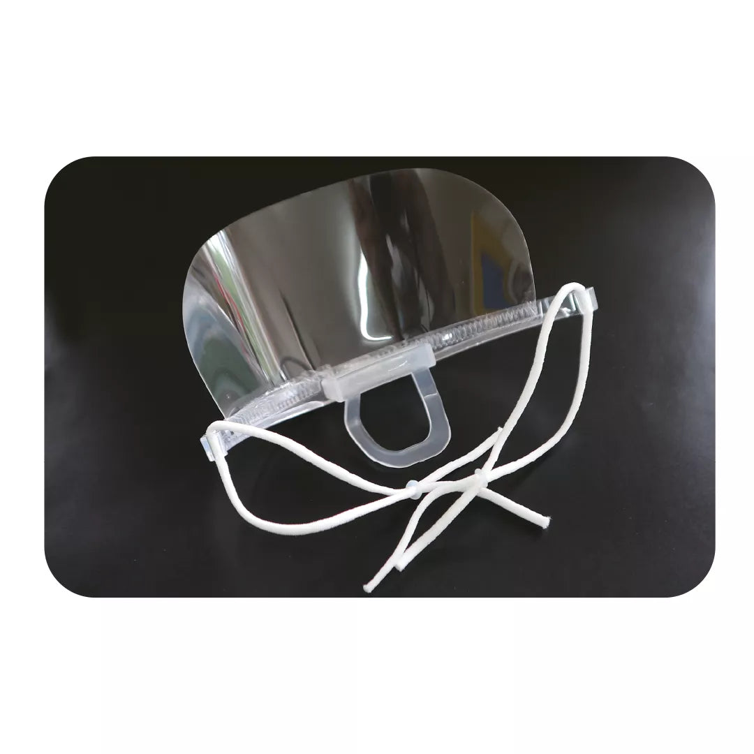 Masca de protectie transparenta din plastic, reutilizabila, set 10 buc, FM-08