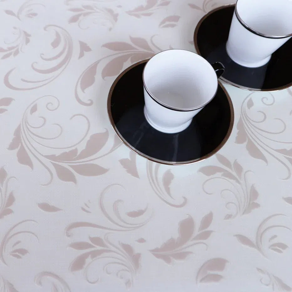 Material antialunecare pentru sertare si etajere, din EVA, motiv floral bej, 1.5m