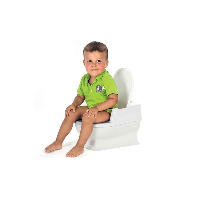 Minitoaleta SitzFritz pentru copii, olita educationala, 18+ luni, alba, Reer 44220