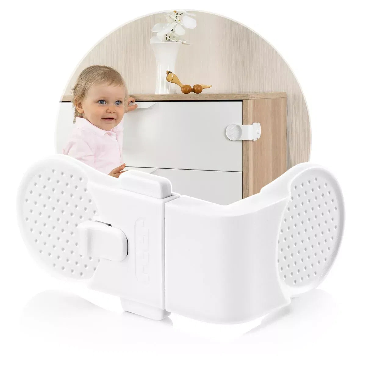 Opritor sertare, din plastic, alb, 1 buc, Reer