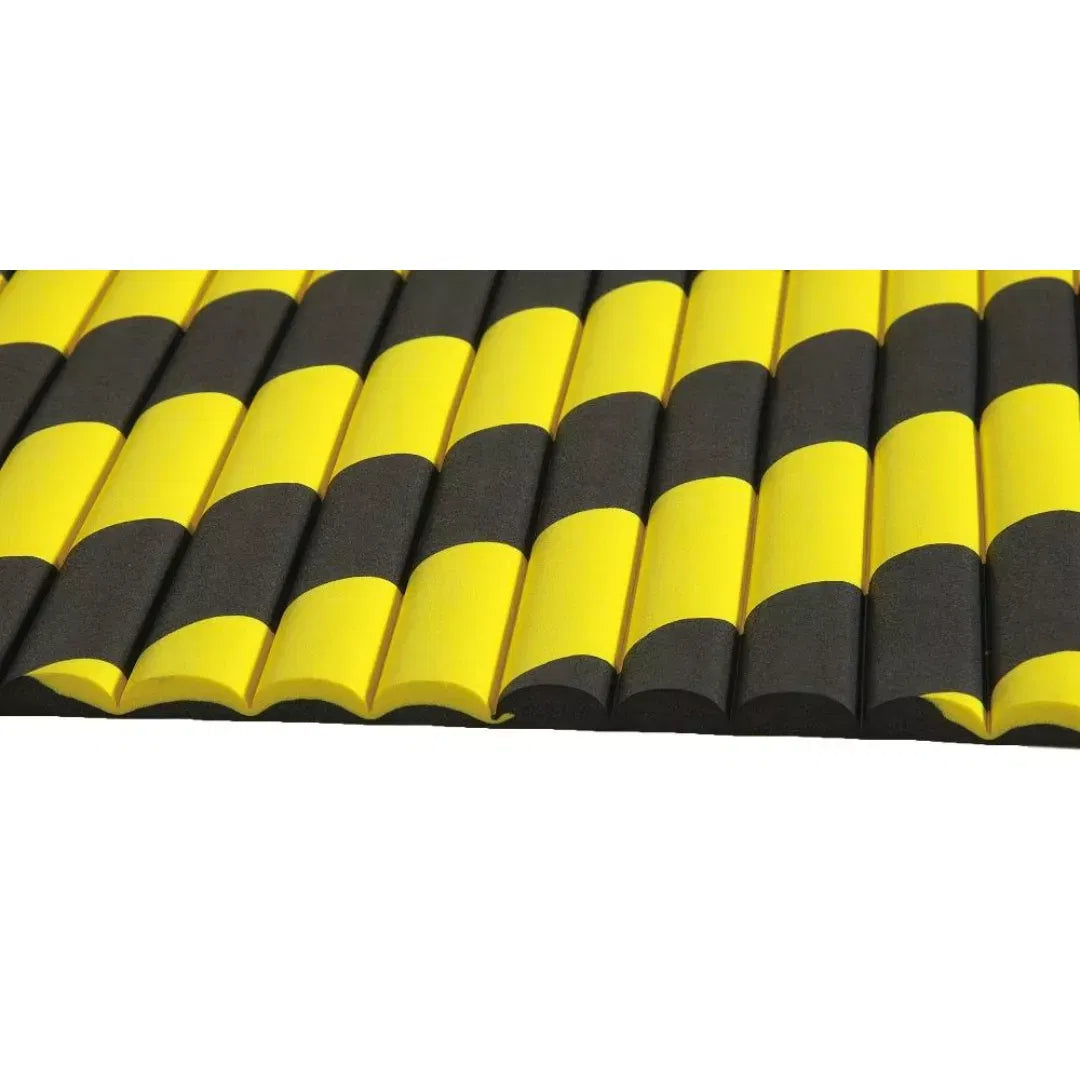 Panou decorativ, uz industrial, negru/galben, 9mm