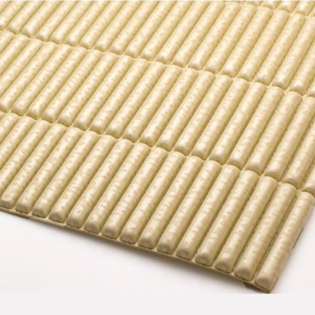 Tapet perete camera copii spumă cauciuc 600x900x5mm - Siguranță și Confort - Crem