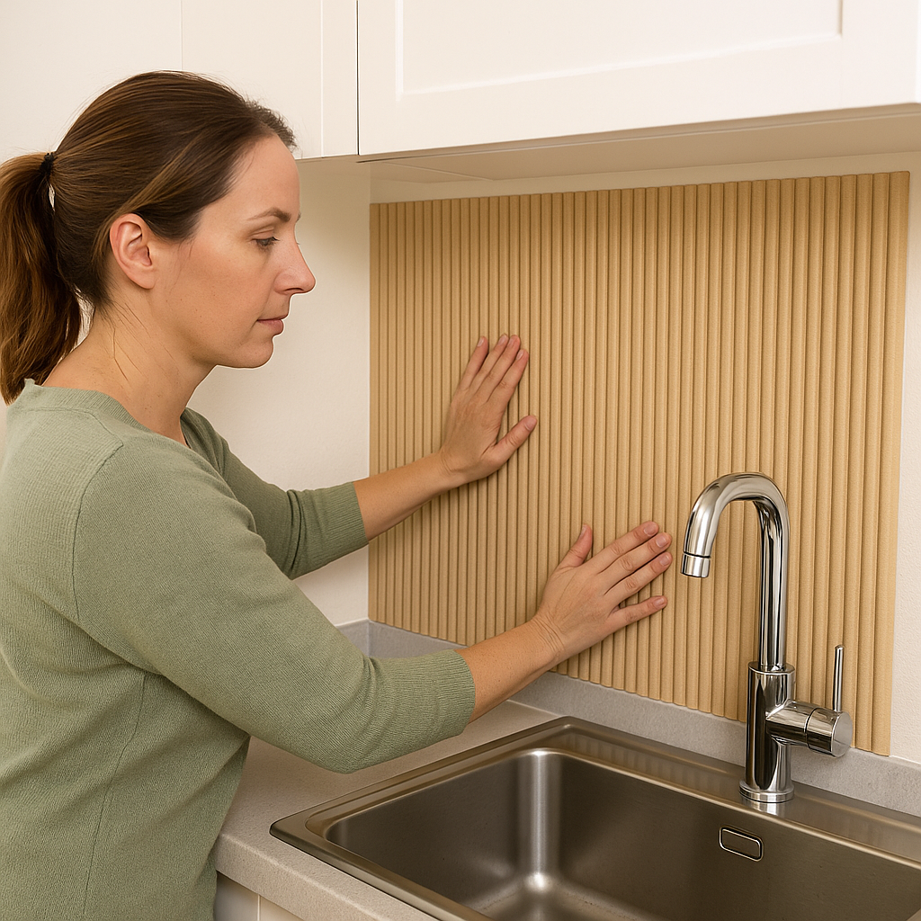 Panou decorativ perete 600x900x9 mm – montaj rapid, rezistență maximă - Bej