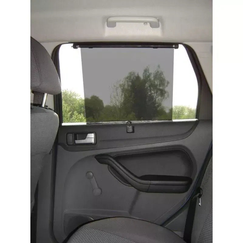 Parasolar auto retractabil, negru, Reer, 1 buc