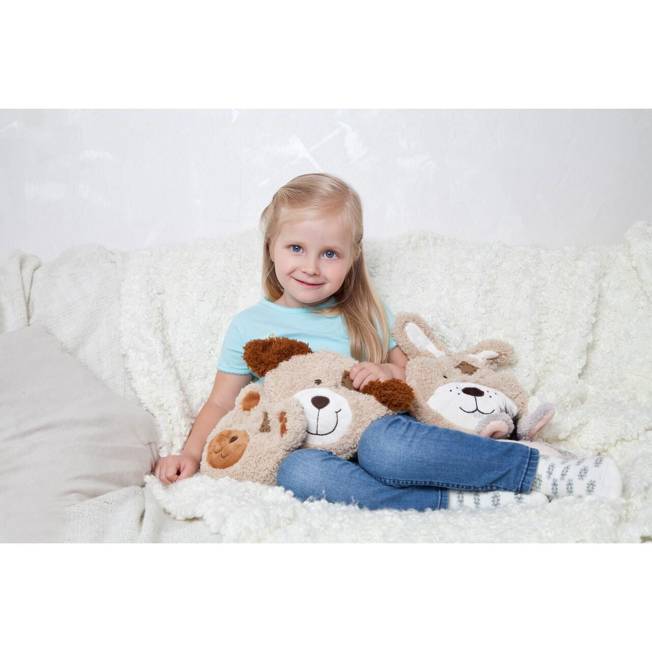 Pernuta termica anticolici cu samburi de cirese si husa detasabila si lavabila, model Iepuras, Gruenspecht 179-00