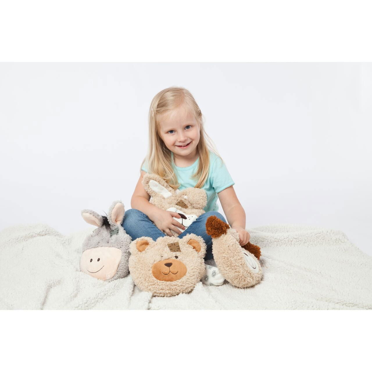 Pernuta termica anticolici cu samburi de cirese si husa detasabila si lavabila, model Iepuras, Gruenspecht 179-00