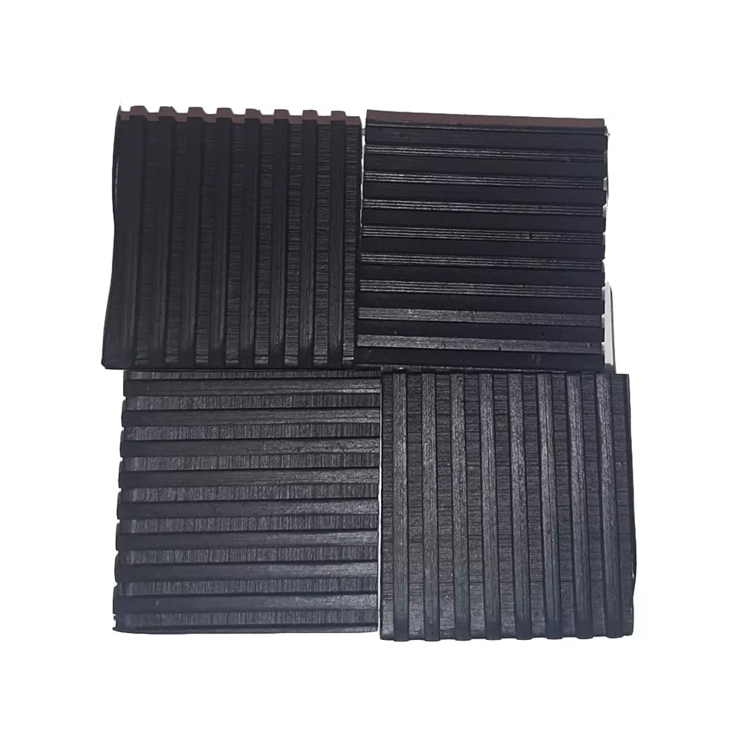 Picioruse antivibratii, din cauciuc, negre, 4 buc