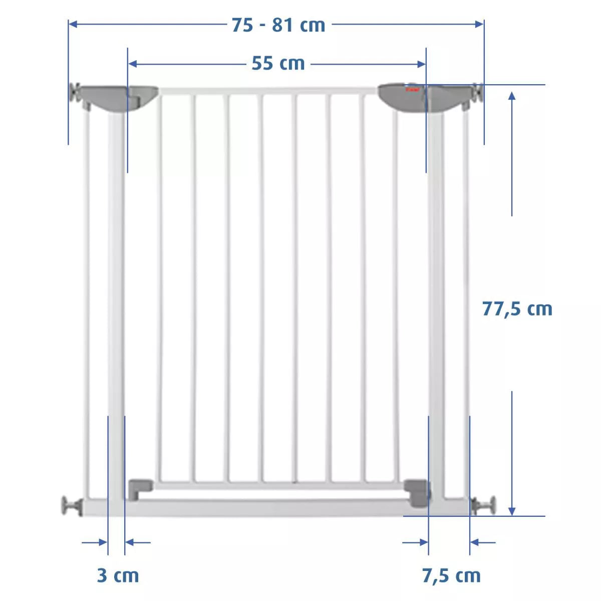 Poarta scari copii, I-Gate, montaj prin presiune, Reer - Default Title