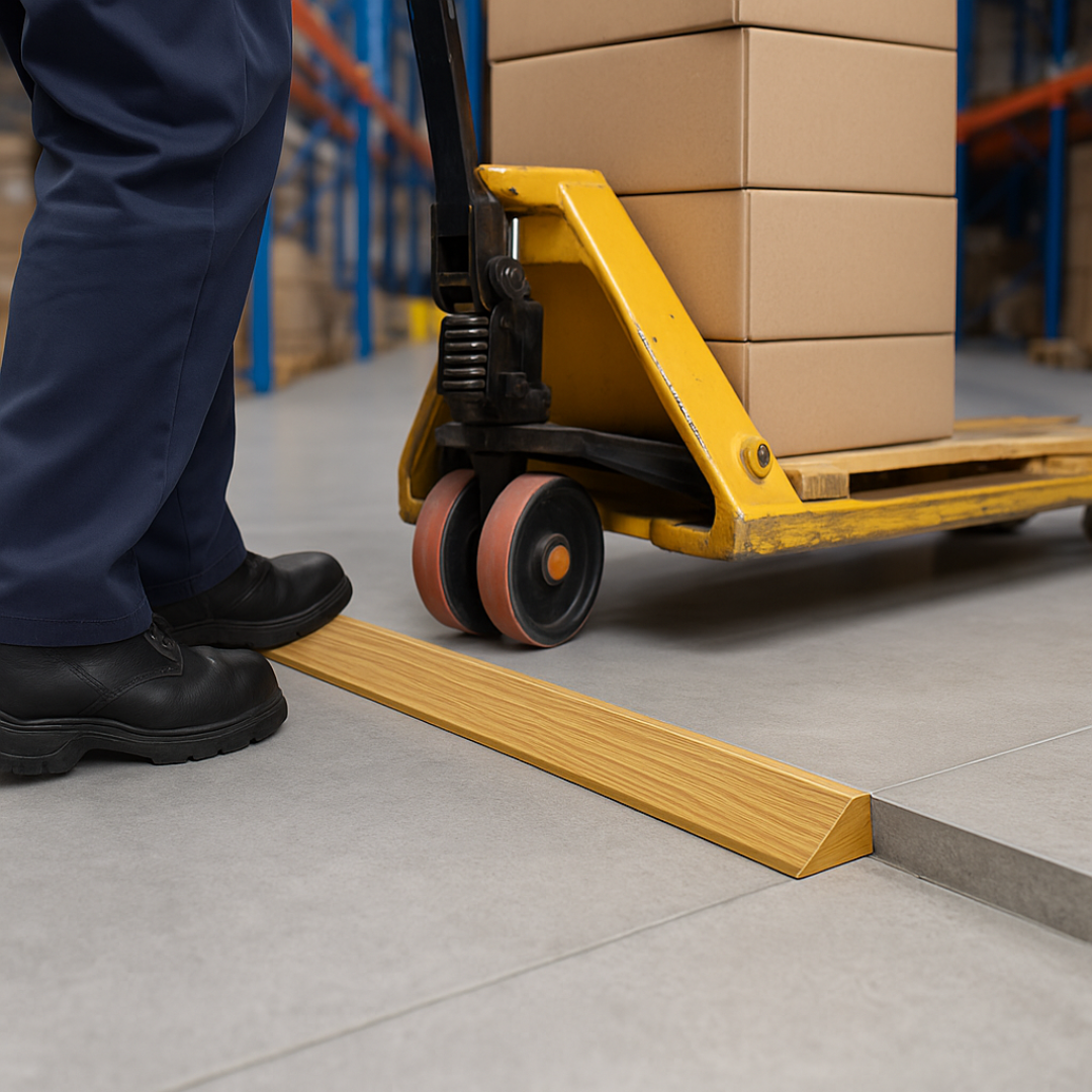 Profil de Trecere Parchet Gresie, Pentru Diferente de Nivel, Autoadeziv, Culoare Lemn Deschis, 90cm