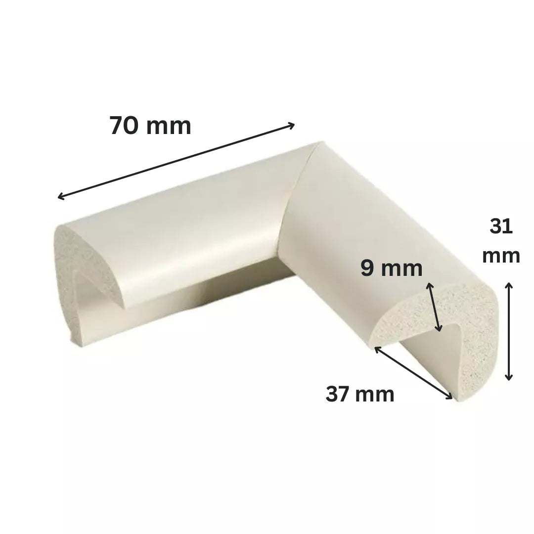 Protectie colturi, gri deschis - 37(l)x70(L)x31(h)x9(t)