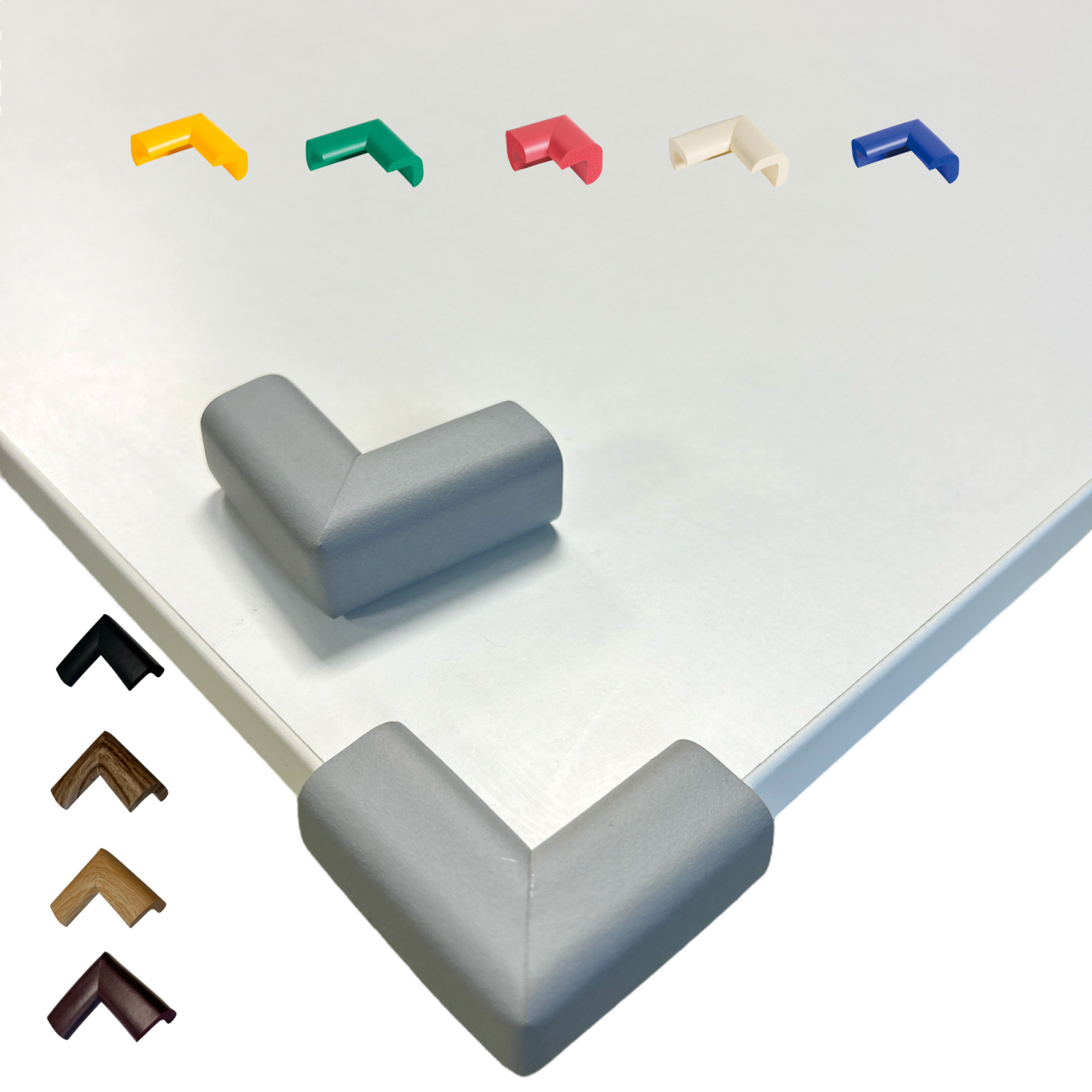 Protectie colturi, gri deschis - 18(l)x37(L)x15(h)x4(t)