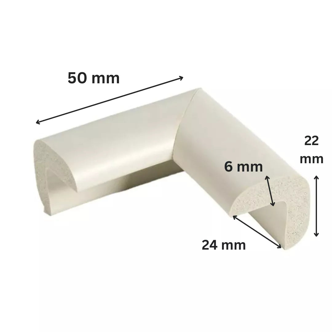 Protectie colturi, gri deschis - 24(l)x50(L)x22(h)x6(t)