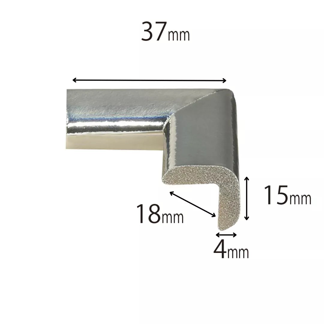 Protectie Colturi Mobila, Argintiu Metalizat