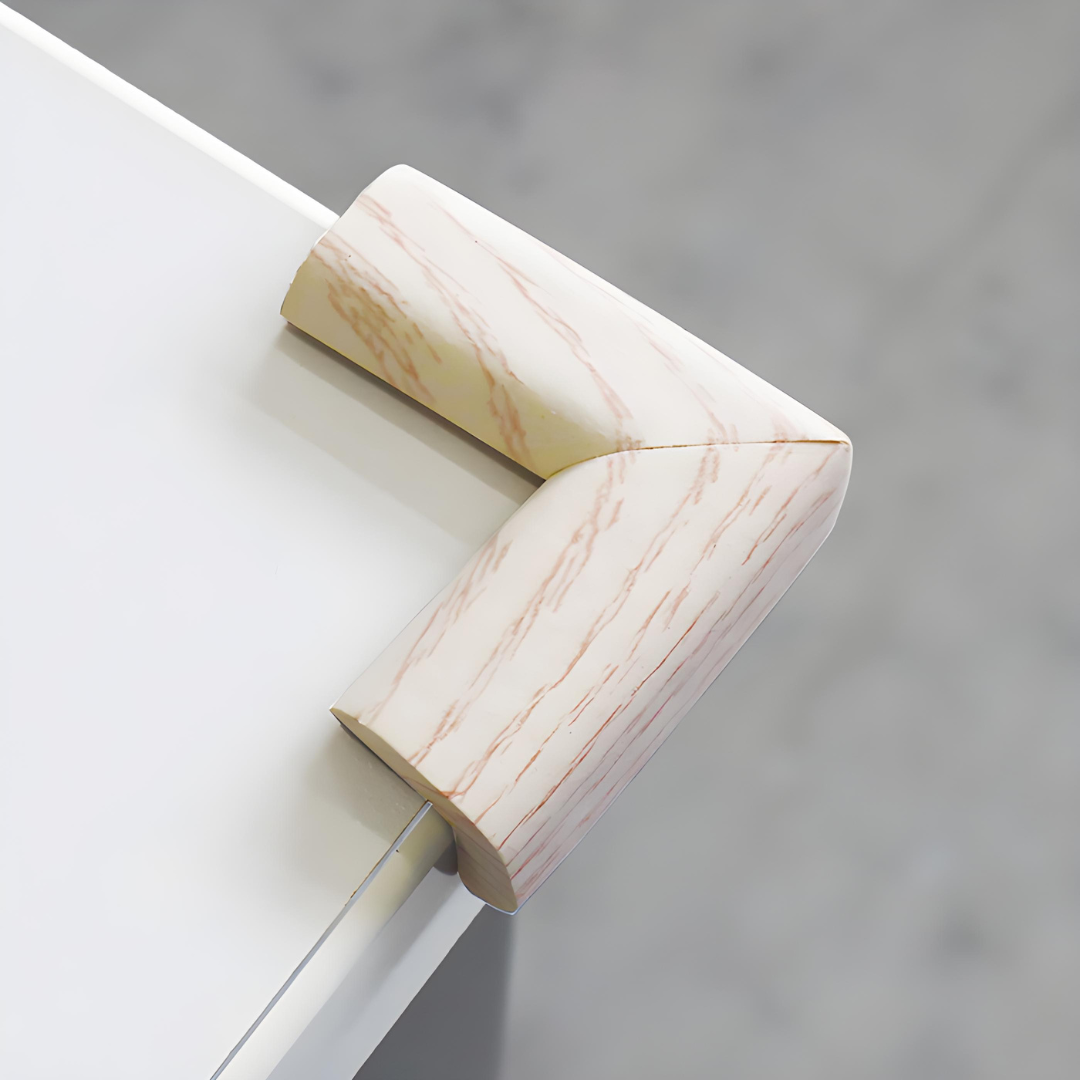 Protectie colturi mobila, din spuma, culoarea lemnului alb - 24(l)x50(L)x22(h)x6(grosime))