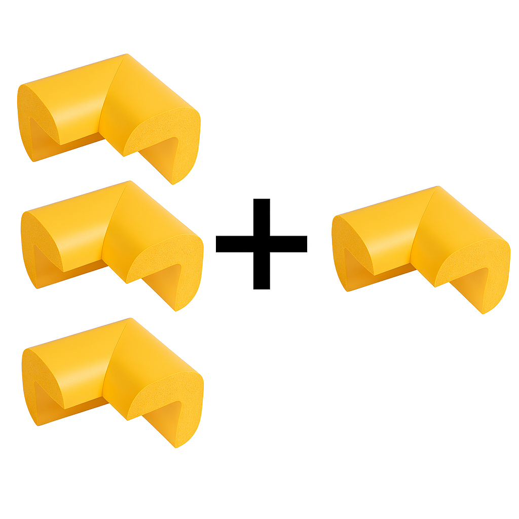 Protecție colțuri mobilă industrială – Spumă cauciuc 3+1 Gratuit - Galben