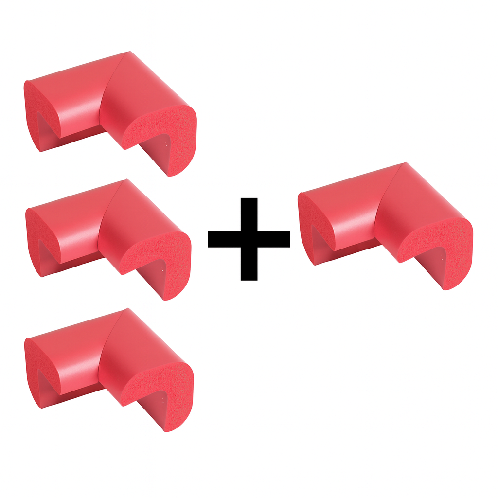 Protecție colțuri mobilă industrială – Spumă cauciuc 3+1 Gratuit - Rosu