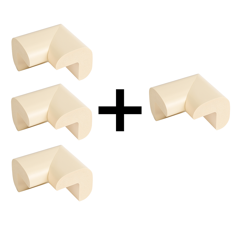 Protecție colțuri mobilă industrială – Spumă cauciuc 3+1 Gratuit - Crem