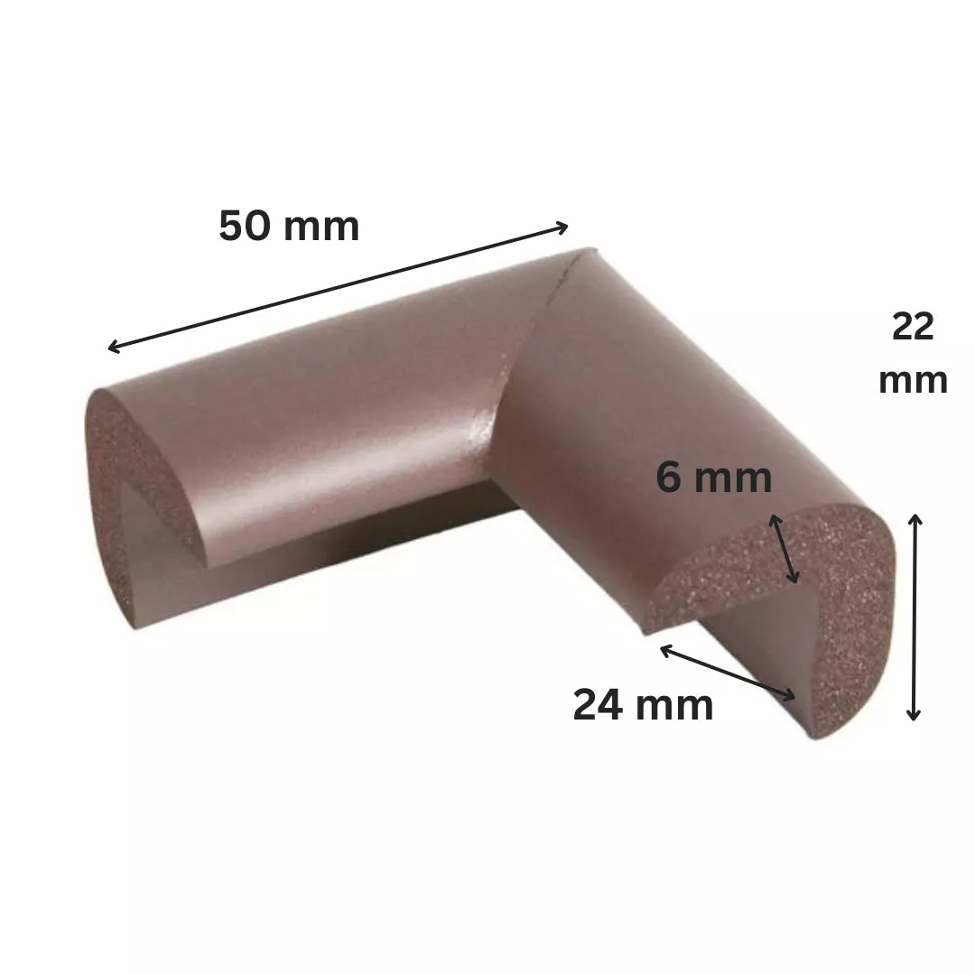 Protectie colturi mobila, maro - 24(l)x50(L)x22(h)x6(t)