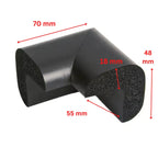 Protectie colturi mobila, negru - 55(l)x70(L)x48(h)x18(t)