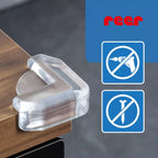 Protectie colturi mobila, transparent, 4 buc, Reer