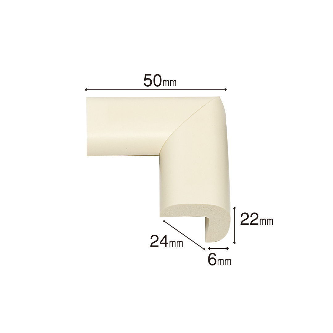 Protectie Colturi Pentru Mobila, din Spuma, Set 4 buc - Galben