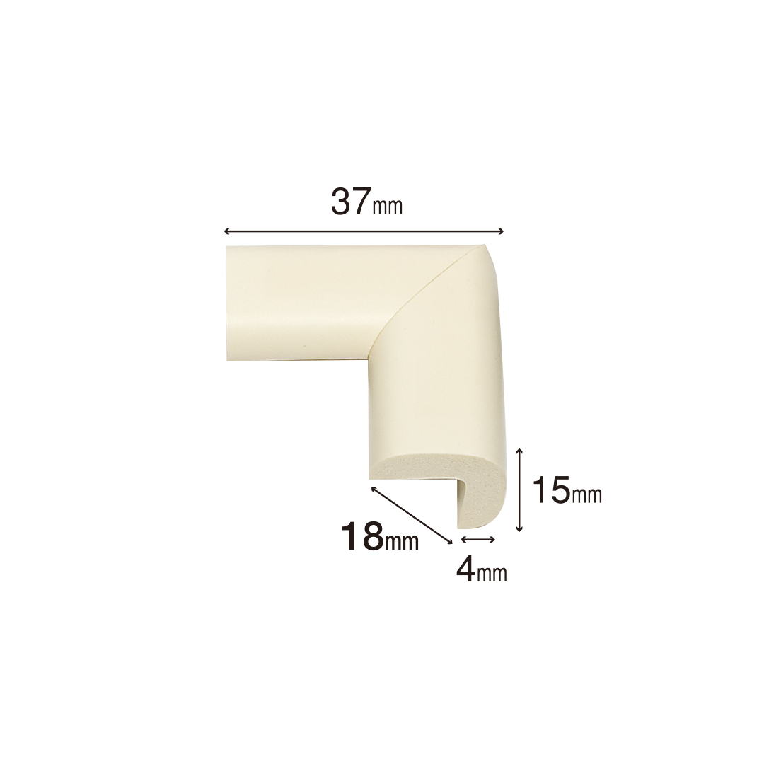 Protectie Colturi Pentru Mobila, din Spuma, Set 4 buc - Galben