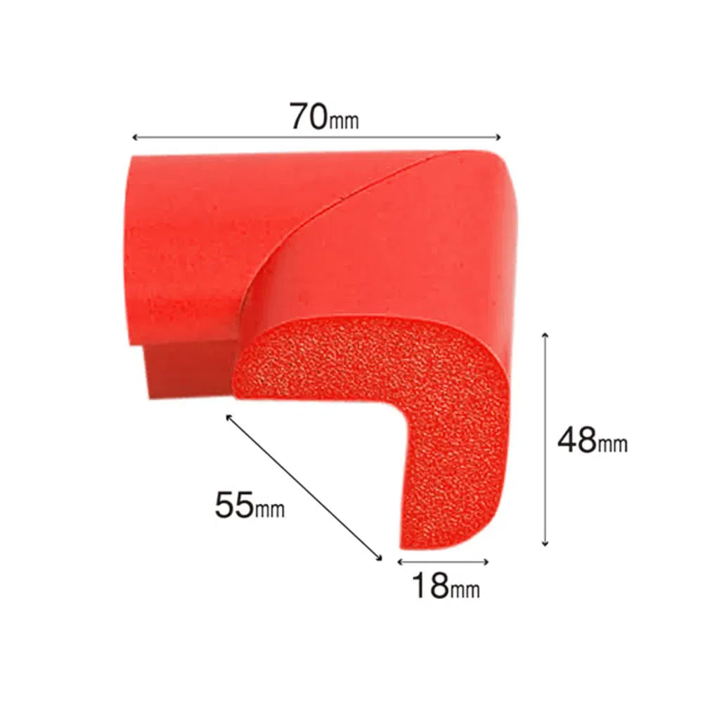 Protectie colturi, rosu - 55(l)x70(L)x48(h)x18(t)