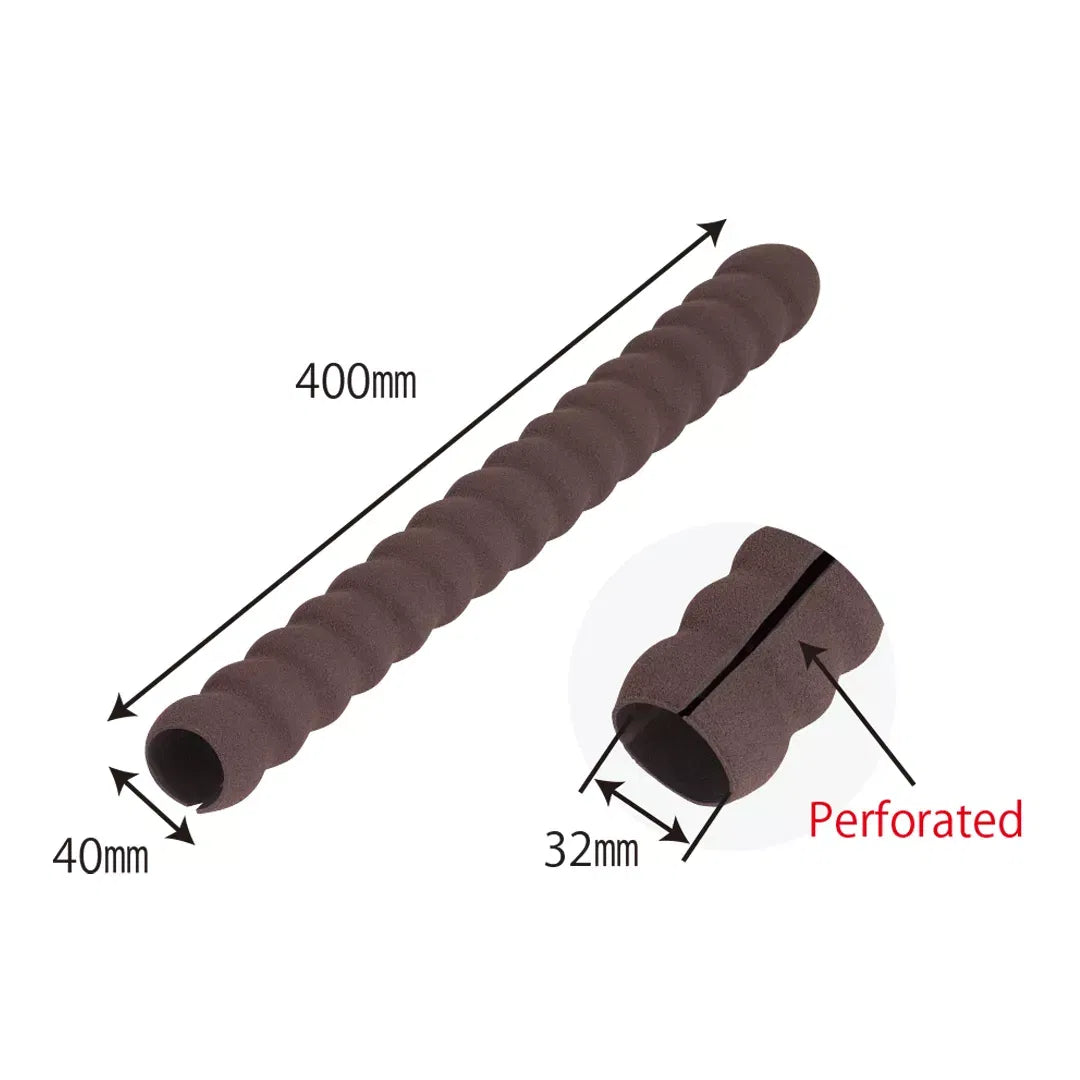 Protectie maner pentru balustrada, din spuma de cauciuc, maro, 40cm