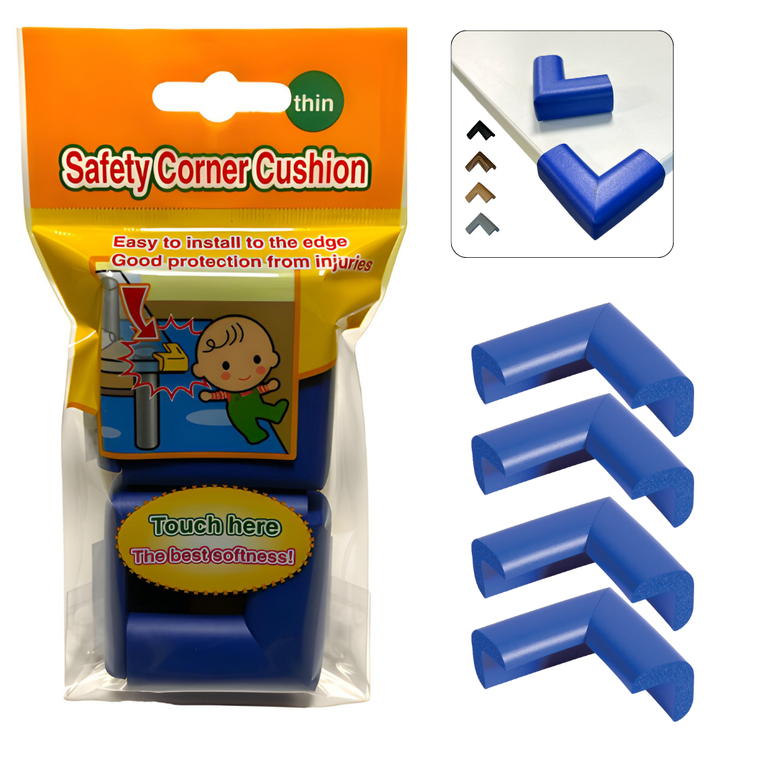 Protectii Colturi Mobila, 1.6 cm, Set 4 buc - Albastru