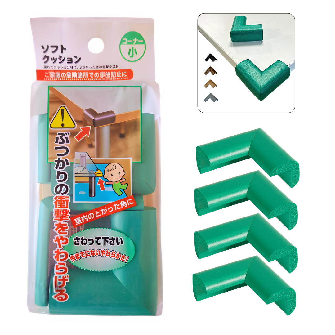 Protectii Colturi Mobila, 1.6 cm, Set 4 buc - Verde