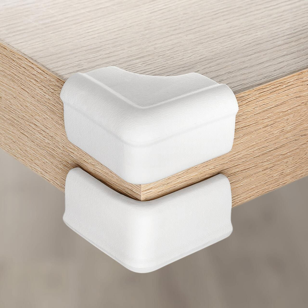 Protectii colturi mobilier, din spuma, set 4 buc, Alb, REER