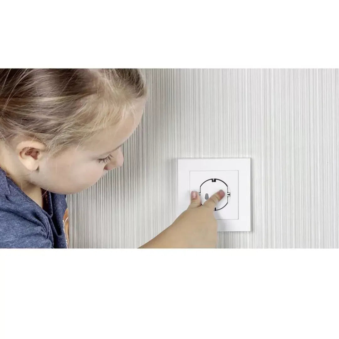 Protectii pentru prize Reer, tip capac, albe, set 5 buc