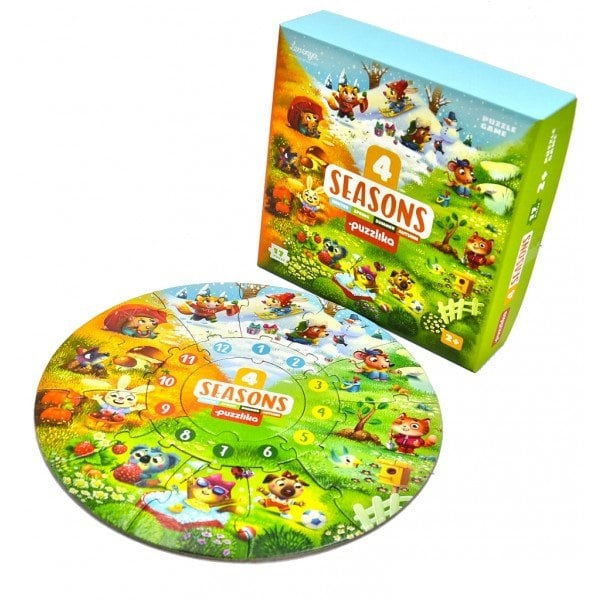 Puzzle Cubika, 4 Anotimpuri, 2 ani+