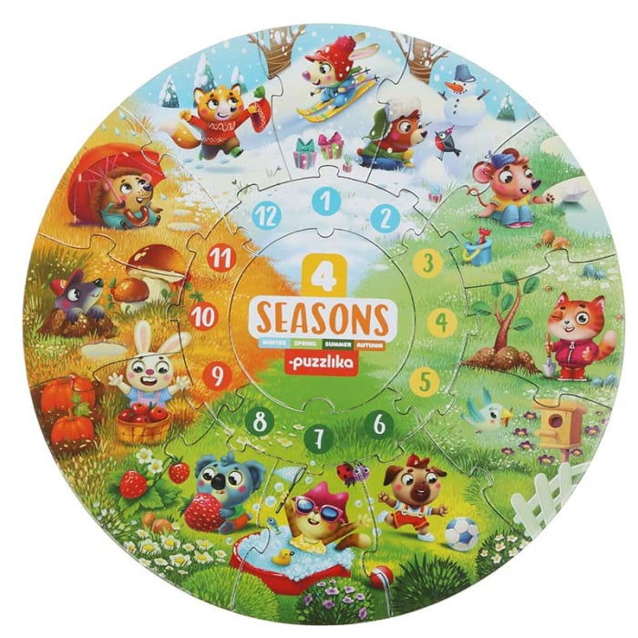Puzzle Cubika, 4 Anotimpuri, 2 ani+