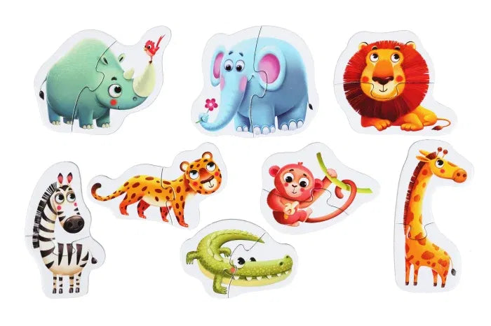 Puzzle-ul Cubika,Animalutele Africane, 2 ani+