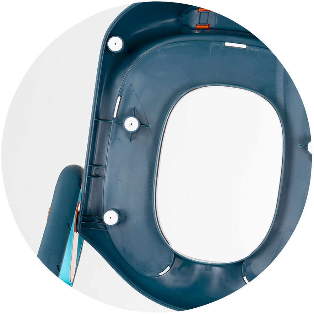 Reductor toaleta cu scara Chipolino Flippy blue