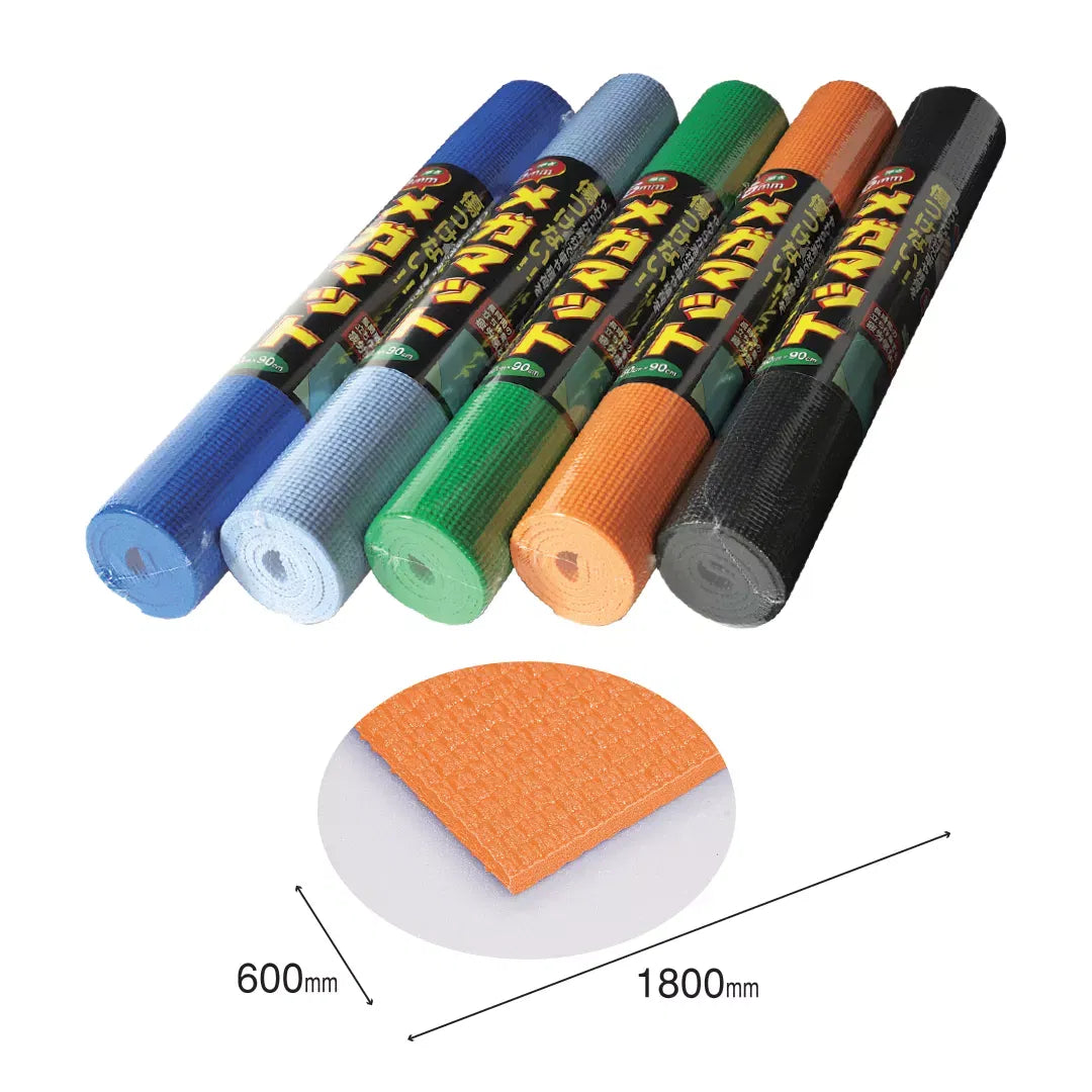 Saltea spuma memorie, pentru plaja sau sport, 600x1800x6mm - Portocaliu