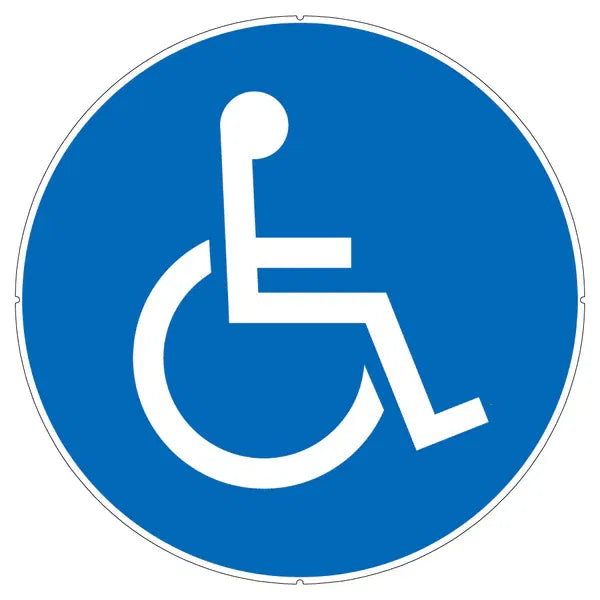 Semn persoane cu handicap, autoadeziv, 256mm - Default Title