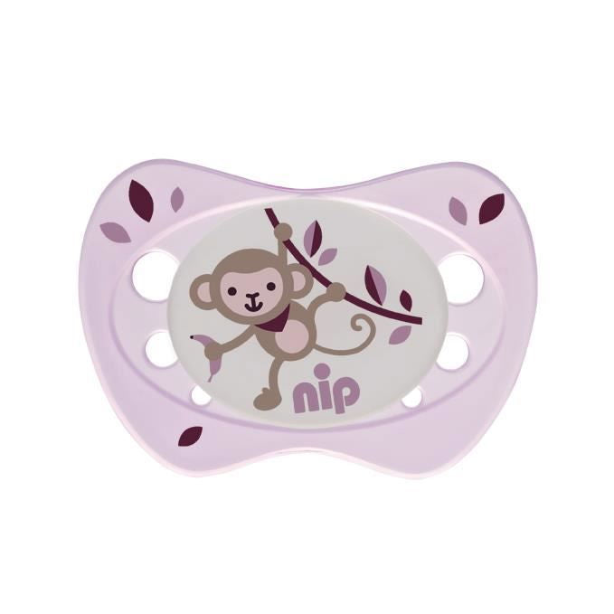 Set 2 suzete Newborn cu tetina din silicon moale, forma anatomica, tetina ortodontica, cu inel, pentru nou-nascuti (0-2 luni), nip 31304