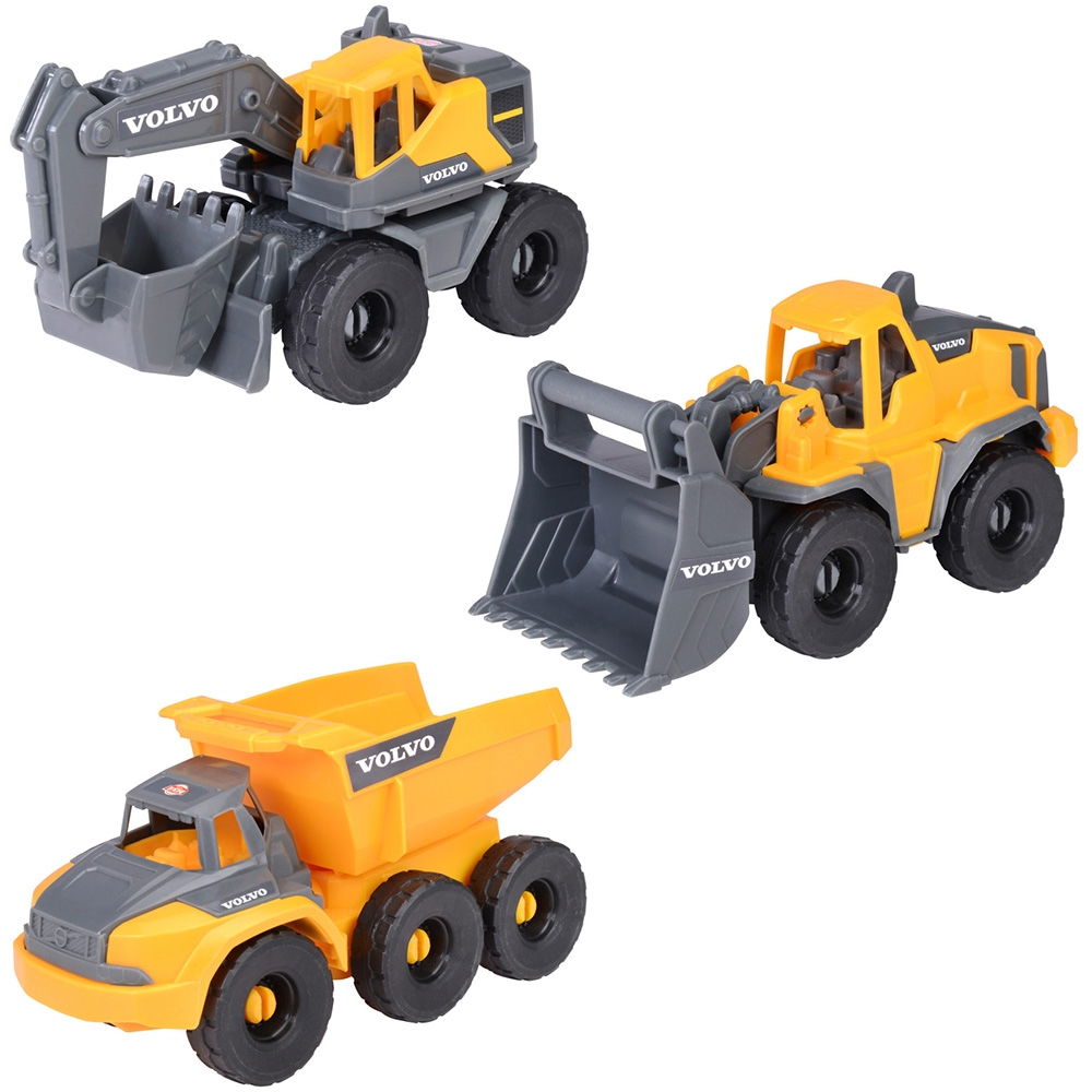 Set Dickie Toys Construction Set cu 3 vehicule 16 cm - Default Title