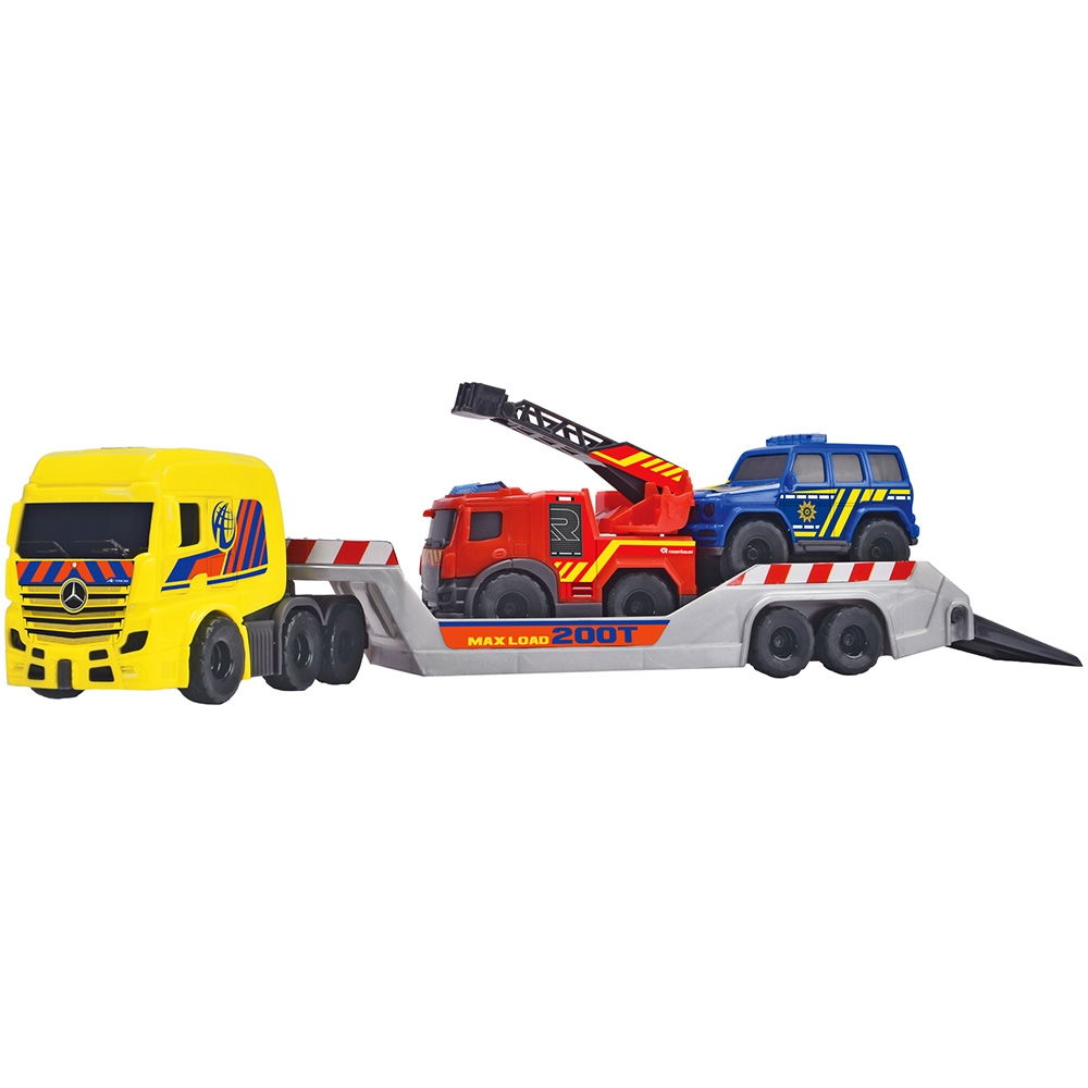 Set Dickie Toys Micro Rescue Truck cu un camion de salvare si 2 vehicule - Default Title