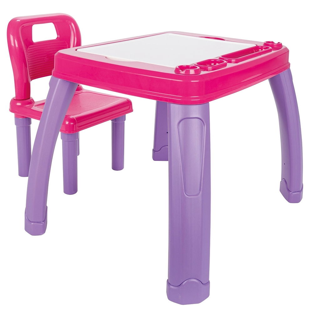 Set Masuta cu scaun pentru copii Pilsan Study Table pink - Default Title