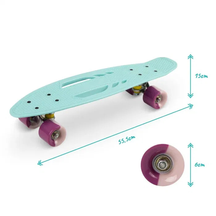 Skateboard copii, 3 ani+, Qkids, Galaxy - Albastru Deschis