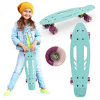 Skateboard copii, 3 ani+, Qkids, Galaxy - Albastru Deschis