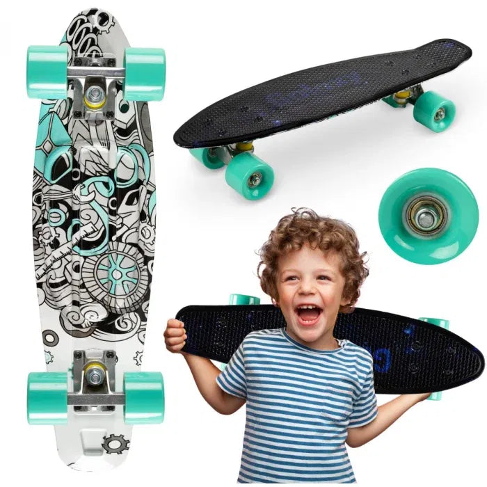 Skateboard copii, 3 ani+, Qkids, Galaxy - Industrial