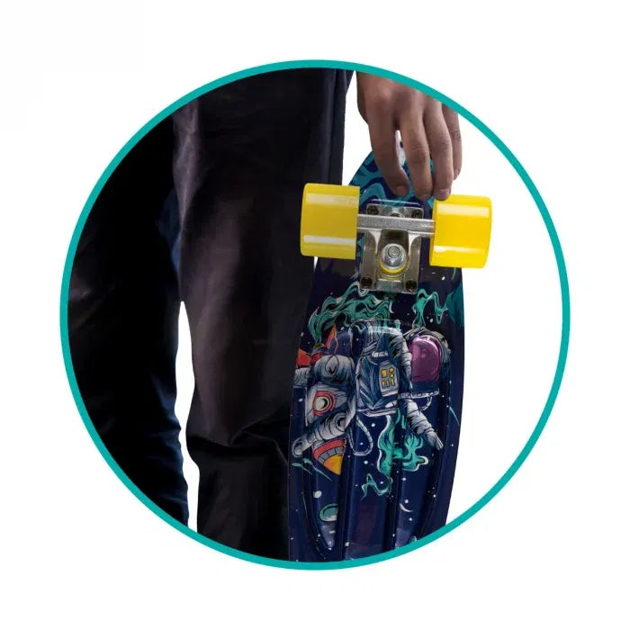 Skateboard copii, 3ani+, Qkids, Galaxy - Spaceman
