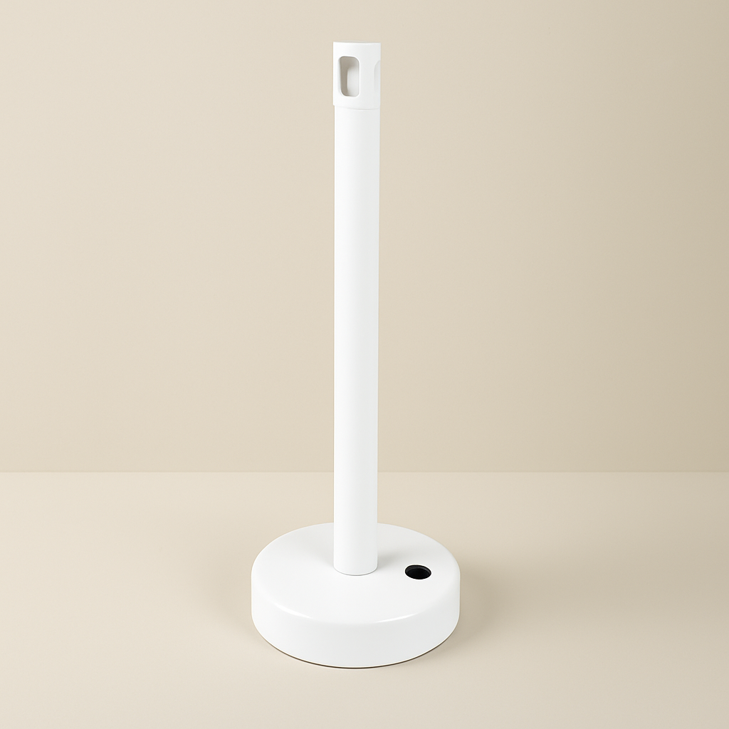 Stâlp Delimitare din Plastic 87cm Trafic și Acces | Carboysafety - Alb