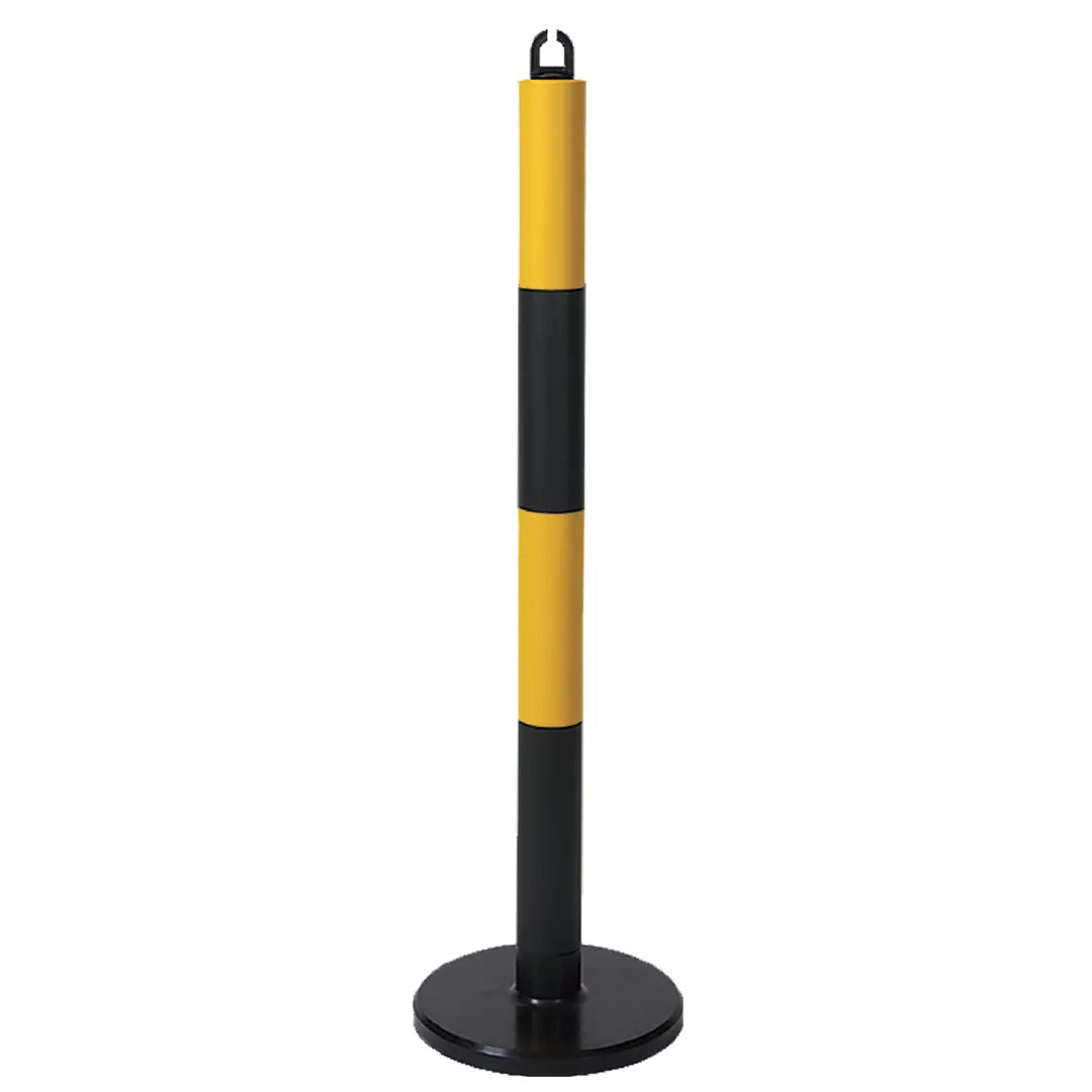 Stalpi delimitare acces, de cauciuc, 250x880x60mm - Negru-Galben